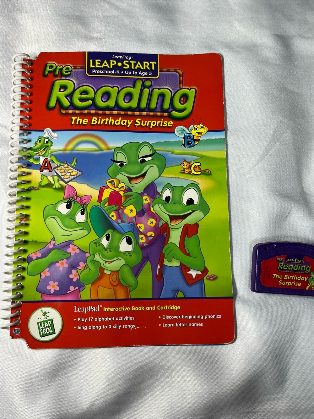 LeapFrog LeapStart Pre-Reading Birthday Surprise Interactive Book Cartridge 2001